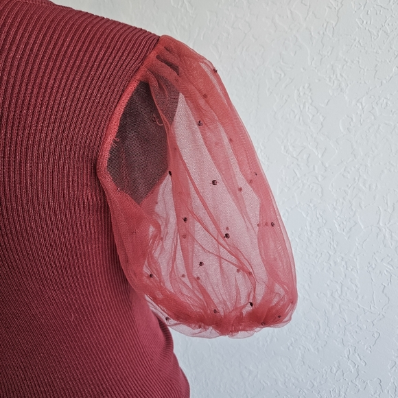 NWT Haute Monde Form Fitting Ribbed Cocktail Dress. Rose Barbiecore Sz S/M/L - Picture 4 of 15